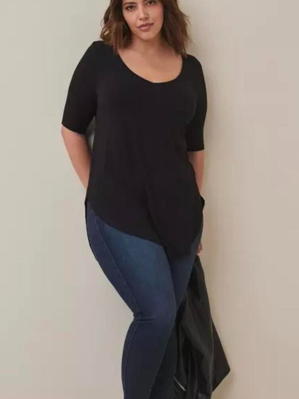 torrid navy blue Super Soft Knit Tee tunic size 4xl plus size